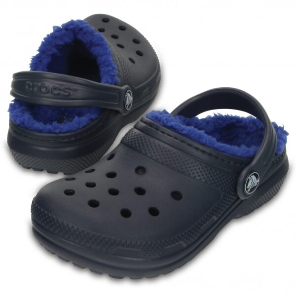 crocs 203506 4eu classic lined kids warm lined clogs navy cerulean blue p14101 160707 medium