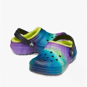 crocs 207322 0gu classic lined into the unknown kids clogs black lime punch p118694 1214958 medium