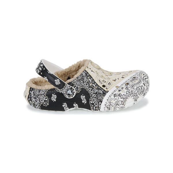 fixedratio 20220823093022 crocs classic lined bandana cheimerines gynaikeies pantofles white black beige 208061 2zm