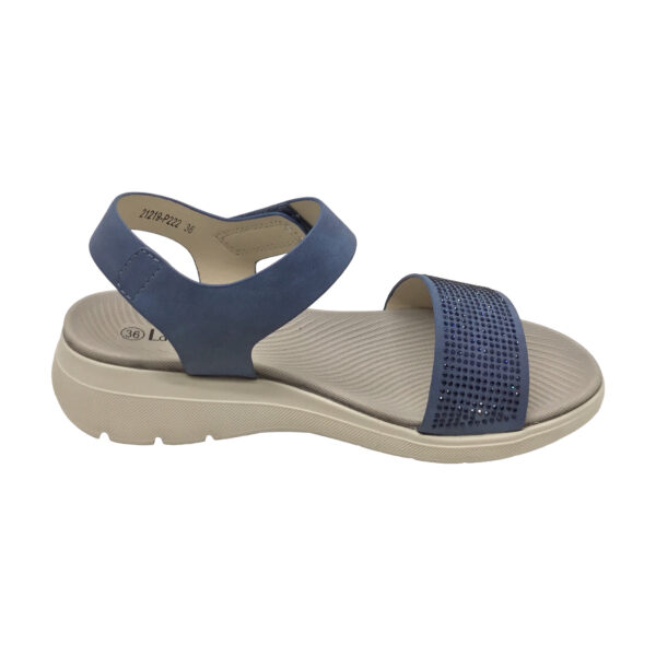 Γυναικείο πέδιλο ανατομικό La Coquette 21219-P222 Navy Μπλε