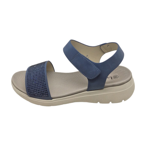 Γυναικείο πέδιλο ανατομικό La Coquette 21219-P222 Navy Μπλε - Image 2
