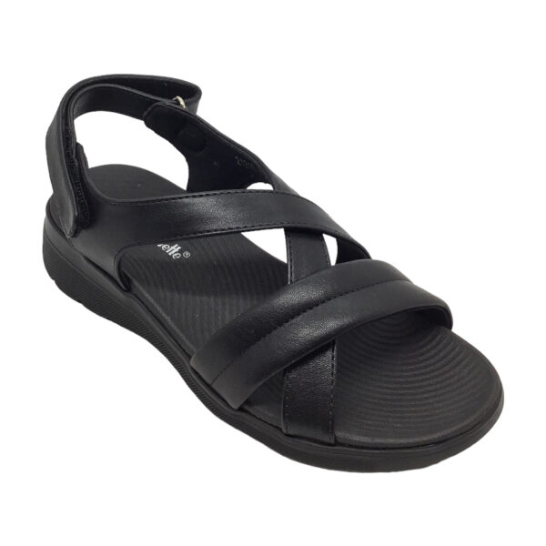 Γυναικείο πέδιλο ανατομικό La Coquette 21219-3 Black-Μαύρο - Image 4