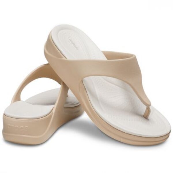 Σαγιονάρες Γυναικείες Crocs Boca Wedge 207417-212 Chai - Image 2