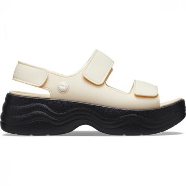 Crocs Καλοκαιρινές Πλατφόρμες Πέδιλα 208183-1LG Vanillia