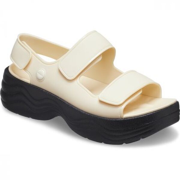 Crocs Καλοκαιρινές Πλατφόρμες Πέδιλα 208183-1LG Vanillia - Image 3