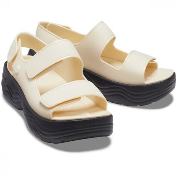 Crocs Καλοκαιρινές Πλατφόρμες Πέδιλα 208183-1LG Vanillia - Image 4