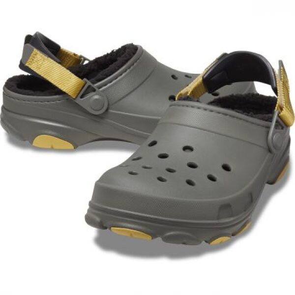 Χειμερινά σαμπό Crocs unisexAll Terrain Lined Clog 207936-3J5 Dusty Olive - Image 3