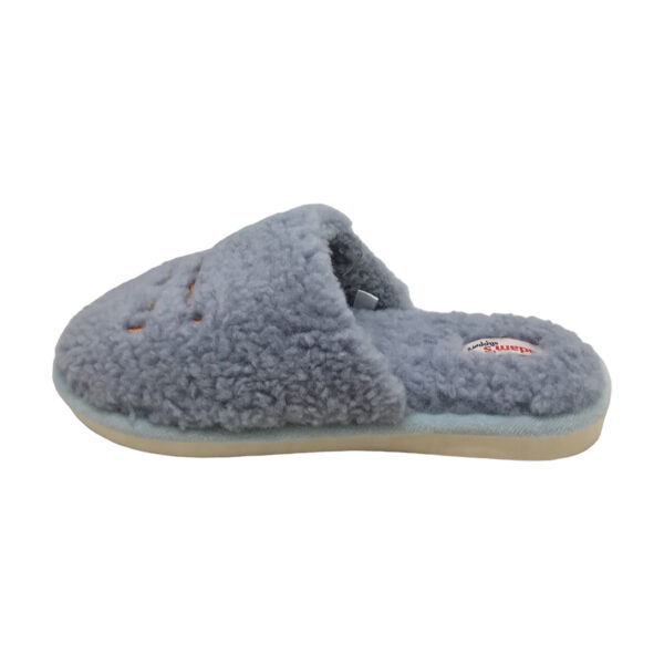 Γυναικείες χειμερινές παντόφλες adams shoes 903-23501 BLUE - Image 2