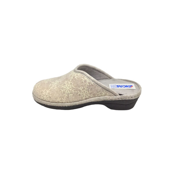 Γυναικεία χειμερινή παντόφλα dicas 06L000 QUEBEC BEIGE - Image 2