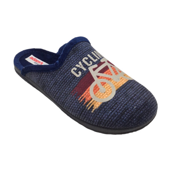 Χειμερινές παντόφλες αγόρι adam's shoes 624-23587 BLUE - Image 3