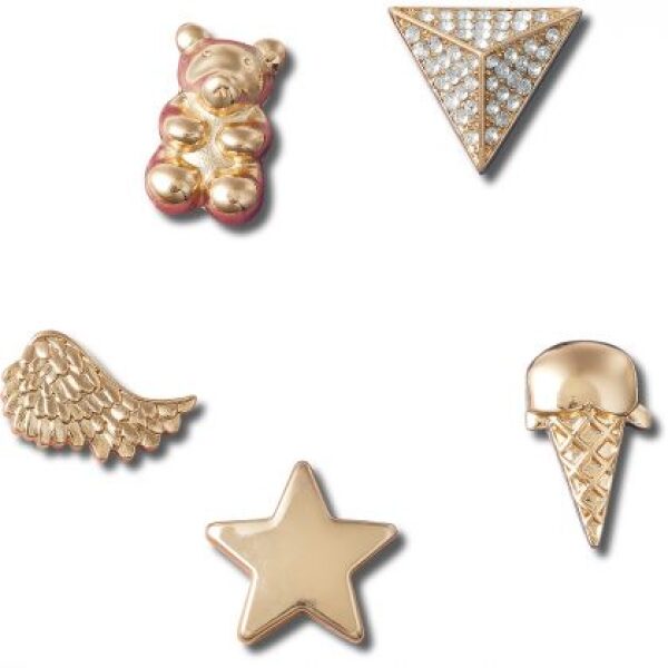 Jibbitz™ Charms Crocs  10011118 Gold Icons 5 Pack