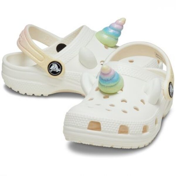 Crocs Kids Classic Dinosaur Clog 209701-OWV Chalk - Image 2
