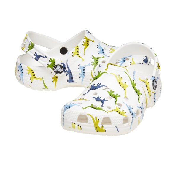 Crocs Kids Classic Character Print Clog 209697-9DH Dinosaur - Image 3