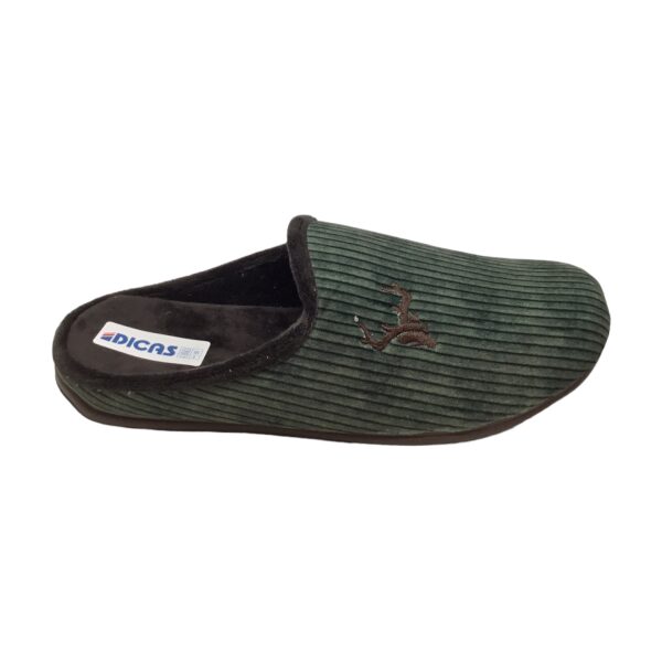 Ανδρικές Χειμερινές παντόφλες Dicas W22-F30 OLIVA/BLACK