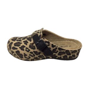 Γυναικεία χειμερινή παντόφλα BIOMODEX 11633 LEOPARDO SABBIA