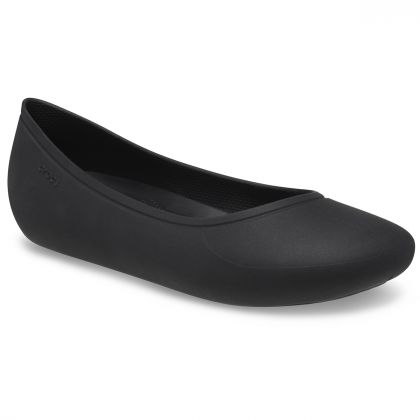 Crocs Γυναικείες Μπαλαρίνες Brooklyn Flat 209384-001 Black