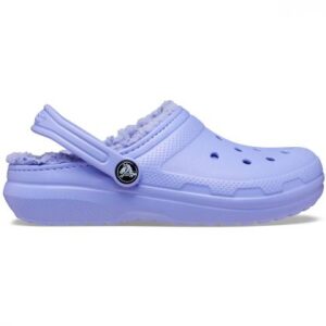 Crocs children's slippers with fur 207010-5PY-VIOLET