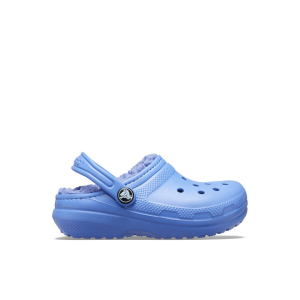 Crocs Clog παιδικές παντόφλες με γούνα unisex  203506-434 blue - Image 4