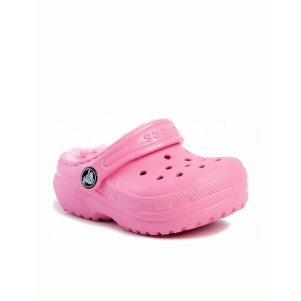 Crocs Clog παιδικές παντόφλες με γούνα unisex  203506-6M3 Pink - Image 2