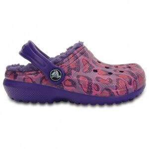 Crocs Classic Clog παιδικές παντόφλες με γούνα 203508-90L leopard