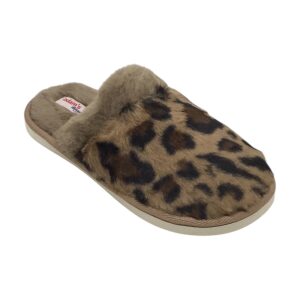 Γυναικείες χειμερινές παντόφλες adams shoes 903-24504 LEOPARD