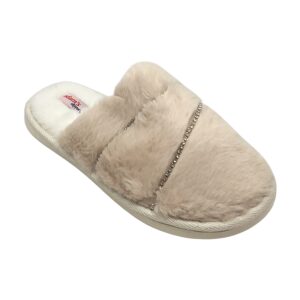 Γυναικείες χειμερινές παντόφλες adams shoes 903-24505 BEIGE