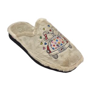 Γυναικεία χειμερινή παντόφλα Dicas 263 Beige