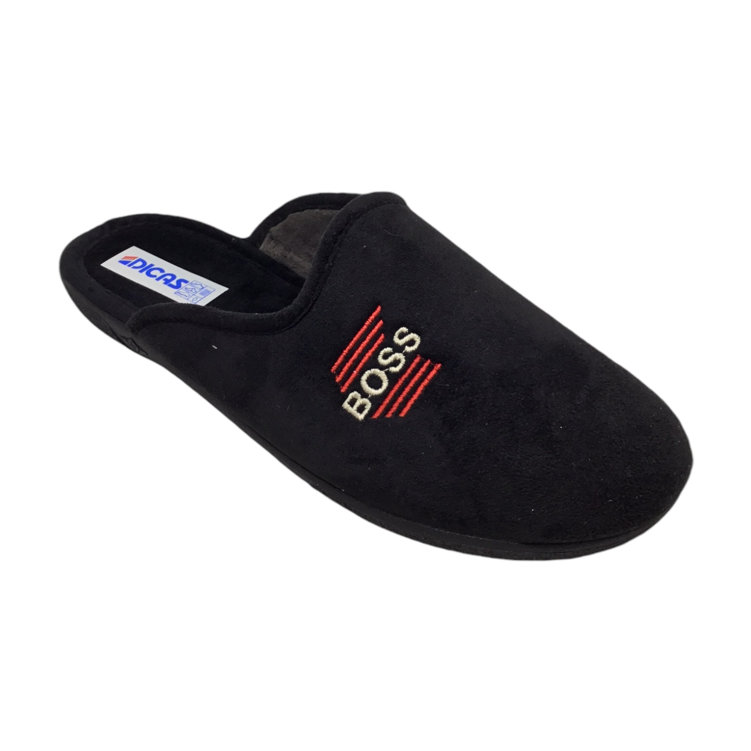 Ανδρικές χειμερινές παντόφλες Dicas AC115568X BLACK - Image 4