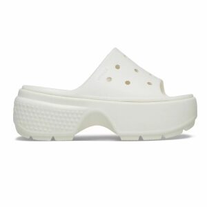 Crocs Γυναικεία Stomp Slide Platfomr 209346-0WV Chalk