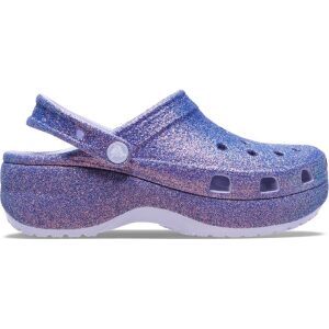 Crocs Classic Platform Iridescent Glitter Clog 211024-5BR Purple Moon