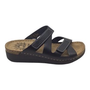Δερμάτινα Ανατομικά Σανδάλια Sunny Sandals  IBIZA 50505 Black