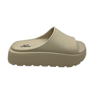 Γυναικείες σαγιονάρες slides Jelly Vitamin 6682024 Beige