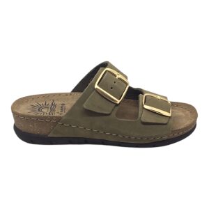 Δερμάτινα Ανατομικά Σανδάλια Sunny Sandals ALTEA-50102 Olive
