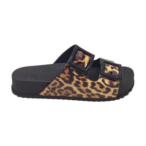 Γυναικεία Ανατομικά Σανδάλια Zaxy Animal Print 780-25201 Black