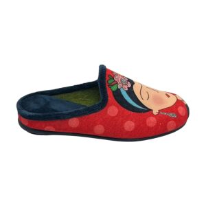 Γυναικεία χειμερινή παντόφλα Dicas W24-F16 Red