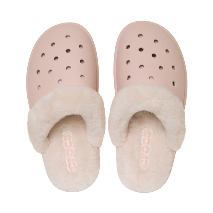 Crocs Παντόφλες Χειμερινές Unisex Fuzz Scuff 212143-6UR Quartz - Image 4