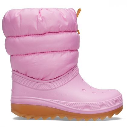 Παιδικά γαλότσάκια Crocs Kids Classic Neo Puff Boot 207684-6XQ Pink