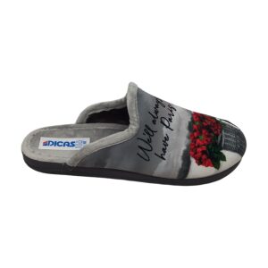 Γυναικεία παντόφλα χειμερινή dicas X31956X Grey