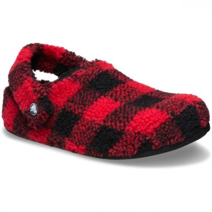 Crocs Παντόφλες Χειμερινές Unisex Buff Check Cozzy 210755-6WG Red - Image 4