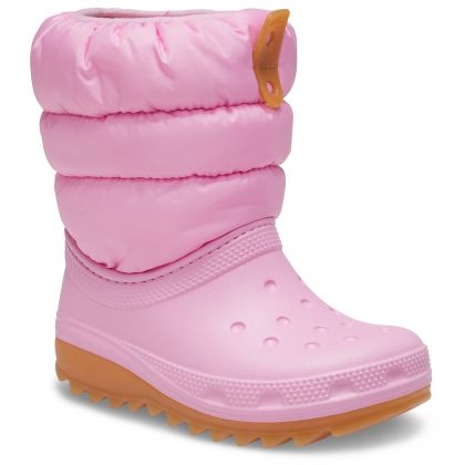 Παιδικά γαλότσάκια Crocs Kids Classic Neo Puff Boot 207684-6XQ Pink - Image 3