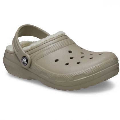 Crocs Classic Lined Clog παιδικές παντόφλες με γούνα 207009-2YB Mushroom - Image 4