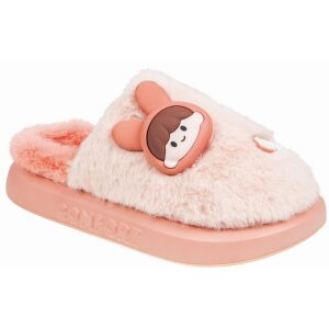 Γυναικείες χειμερινές παντόφλες adams shoes 896-25503 Pink