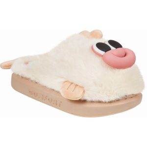 Γυναικείες χειμερινές παντόφλες adams shoes 896-25504 Off White