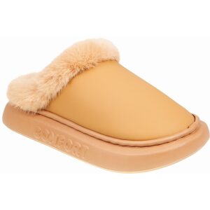 Γυναικείες χειμερινές παντόφλες adams shoes 896-25505 Camel