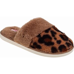 Γυναικείες χειμερινές παντόφλες adams shoes 903-25504 Leopard