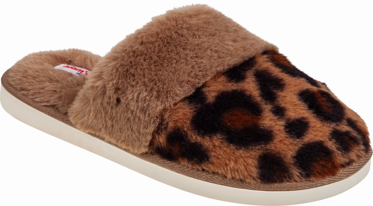 Γυναικείες χειμερινές παντόφλες adams shoes 903-25504 Leopard