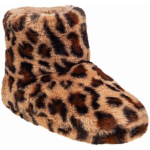 Γυναικείες χειμερινές παντόφλες μποτάκι adams shoes 903-25509 Leopard