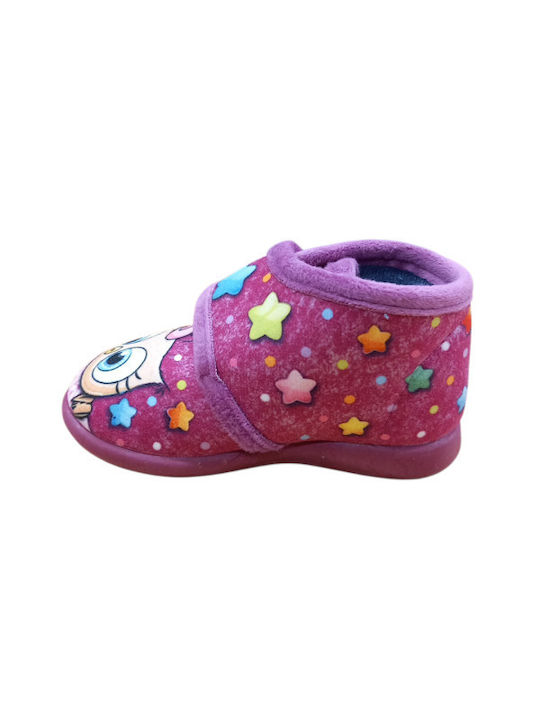 Παντοφλάκια μποτάκια χειμερινά κορίτσι ανατομικά Adams 755-25515 Pink - Image 5