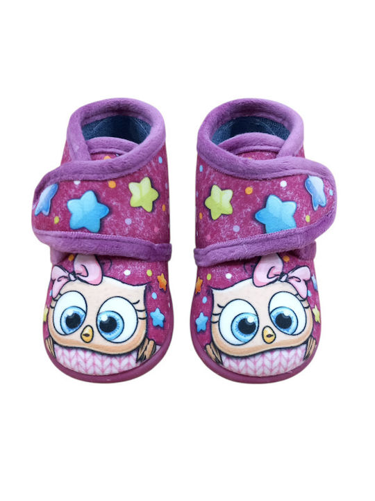 Παντοφλάκια μποτάκια χειμερινά κορίτσι ανατομικά Adams 755-25515 Pink - Image 2