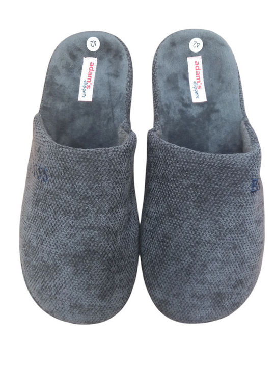 Ανδρικές παντόφλες χειμερινές Adams shoes 895-25509 Grey - Image 4